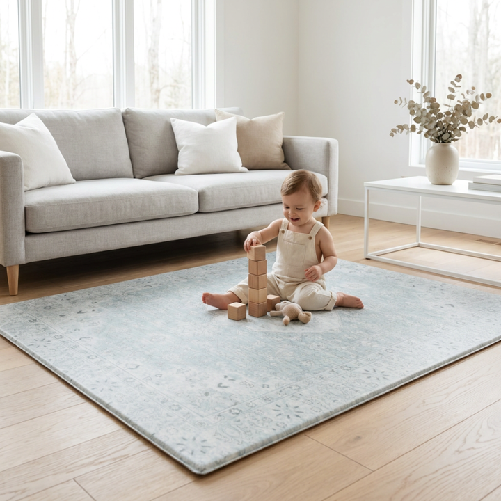Playmat Alfombra Antigolpes Persa Verde / Rombos Lana