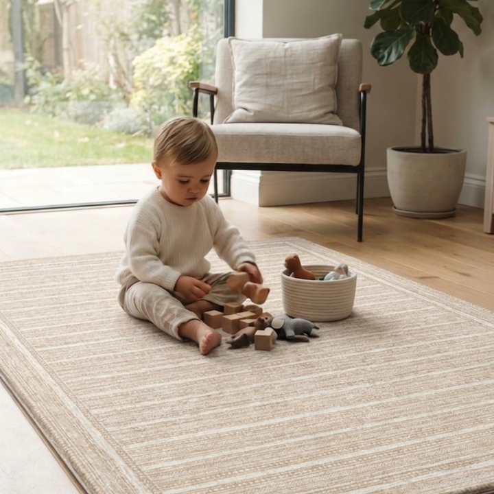 Playmat Alfombra Antigolpes Líneas Étnicas / Rombos Lana