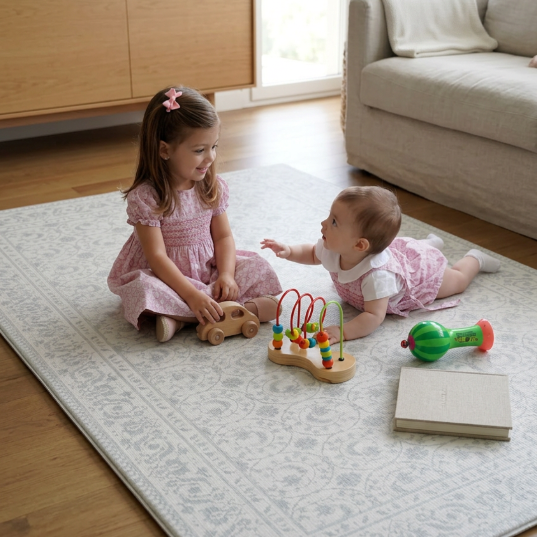Playmat Alfombra Antigolpes Enredaderas / Enredaderas Vintage Gris