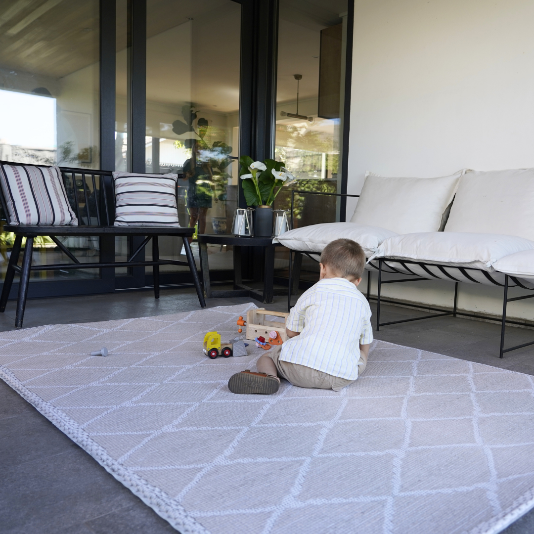 Playmat Alfombra Antigolpes Líneas Étnicas / Rombos Lana