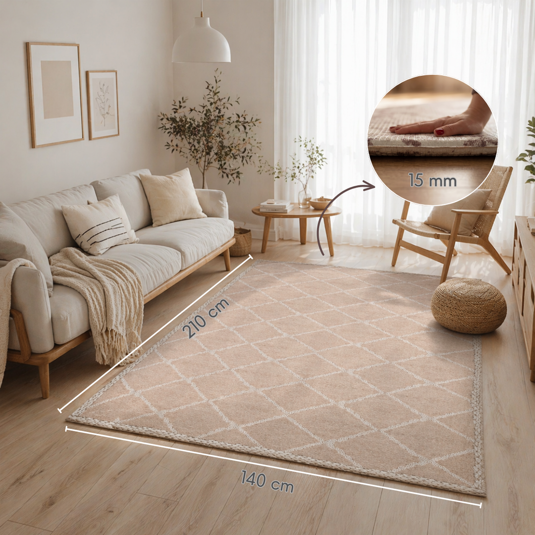 Playmat Alfombra Antigolpes Persa Verde / Rombos Lana