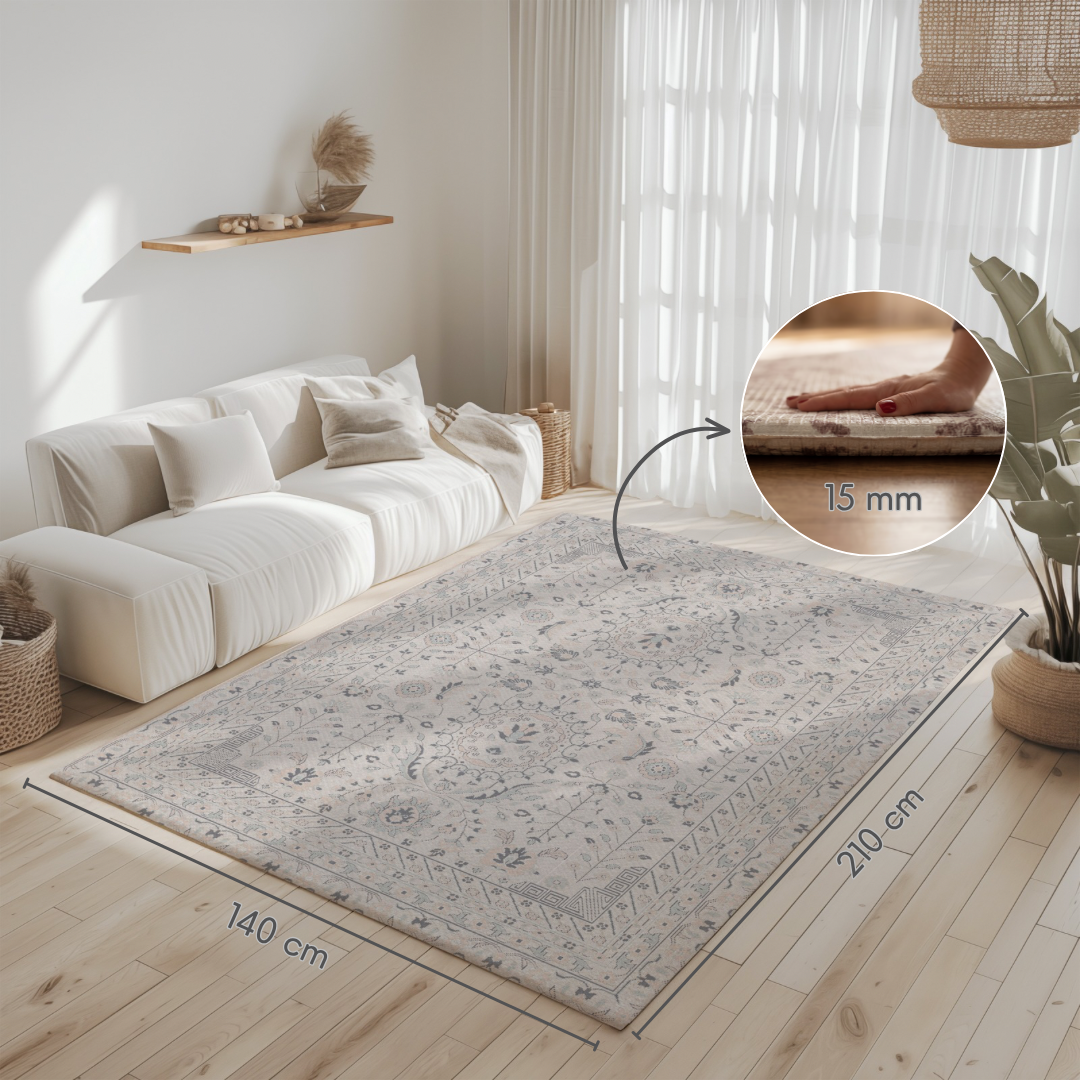 Playmat Alfombra Antigolpes Enredaderas / Enredaderas Vintage Gris