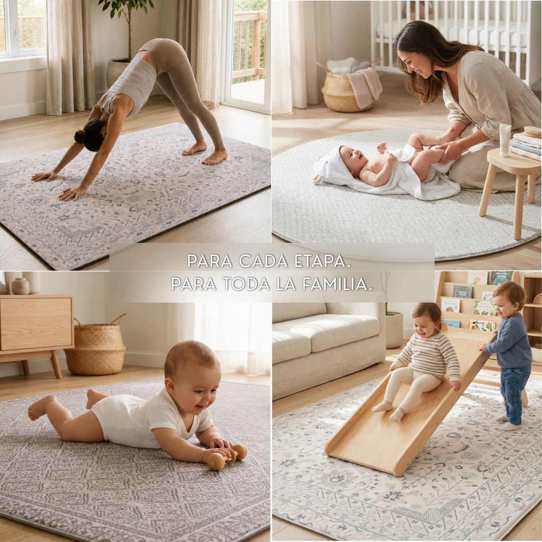 Playmat Alfombra Antigolpes Enredaderas / Enredaderas Vintage Gris
