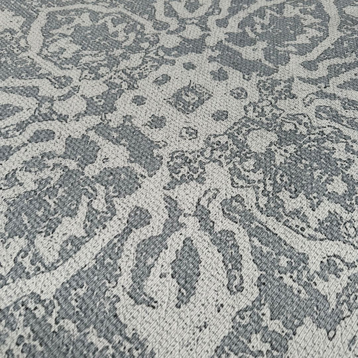 Playmat Rombos Étnicos Sage / Flor Persa Celeste · Con detalle