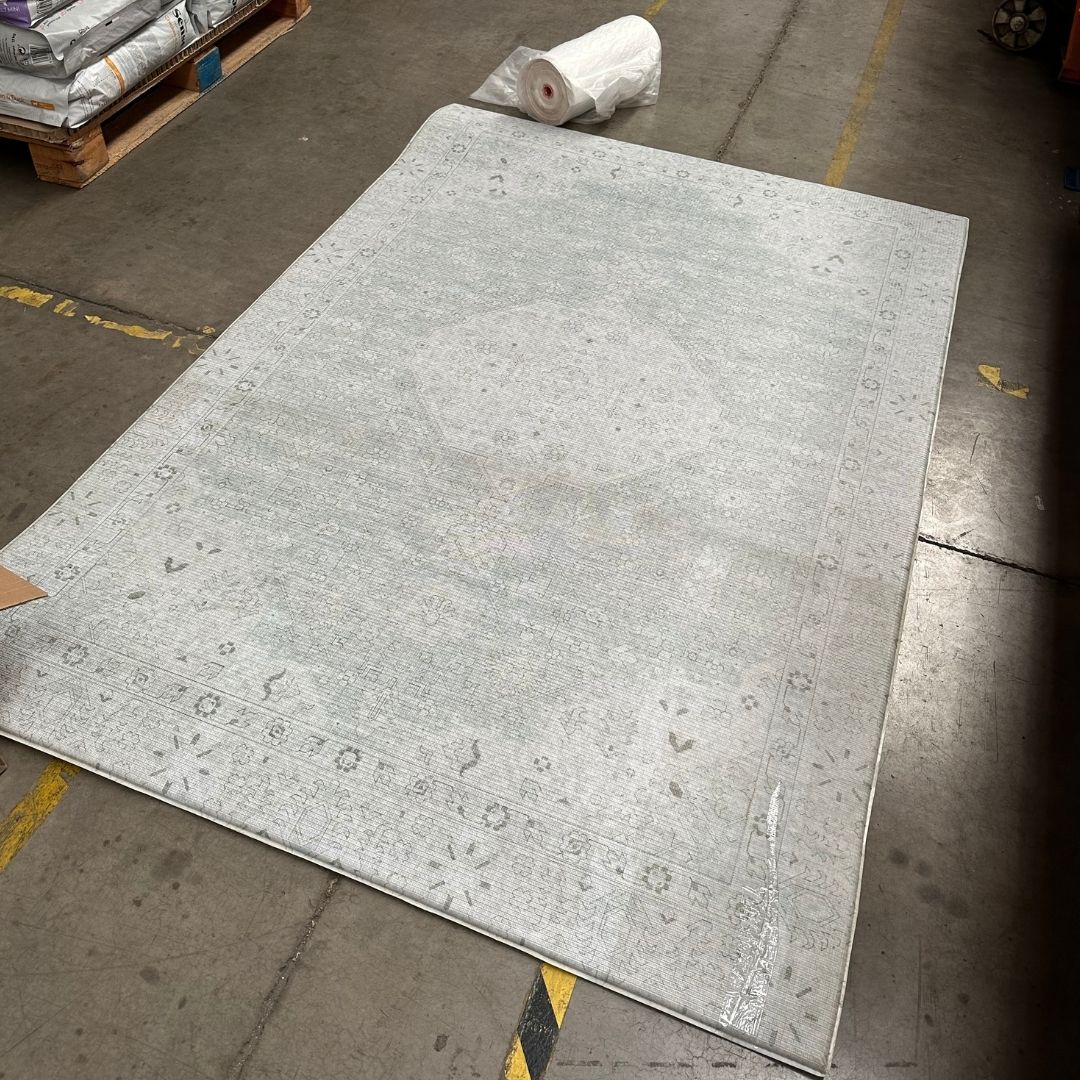 Playmat Persa Verde / Rombos Lana · Con detalle
