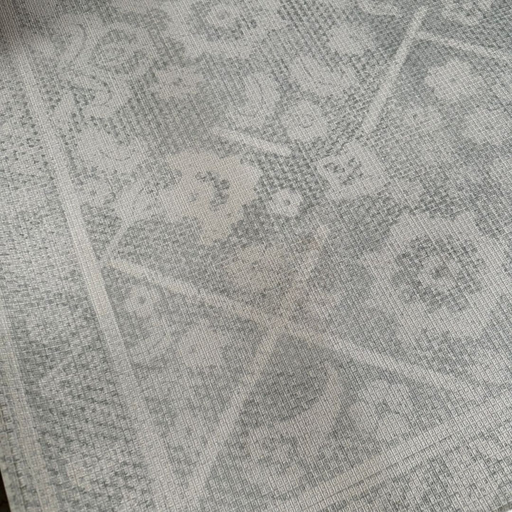 Playmat Amapolas / Líneas y Rombos Gris · Con detalle
