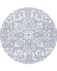 Lado A del mat Play Mat Rombos Étnicos Sage / Flor Persa Celeste