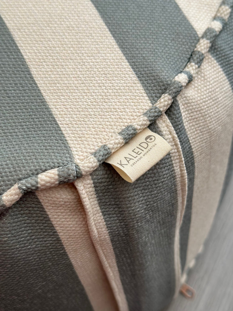 Puf Tambor Rayas Verde Mundo Kaleido 