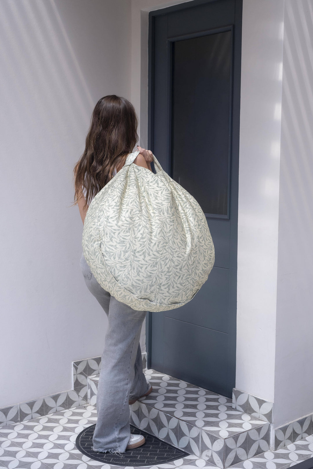 Puf Nube Hojas Morris Mundo Kaleido 