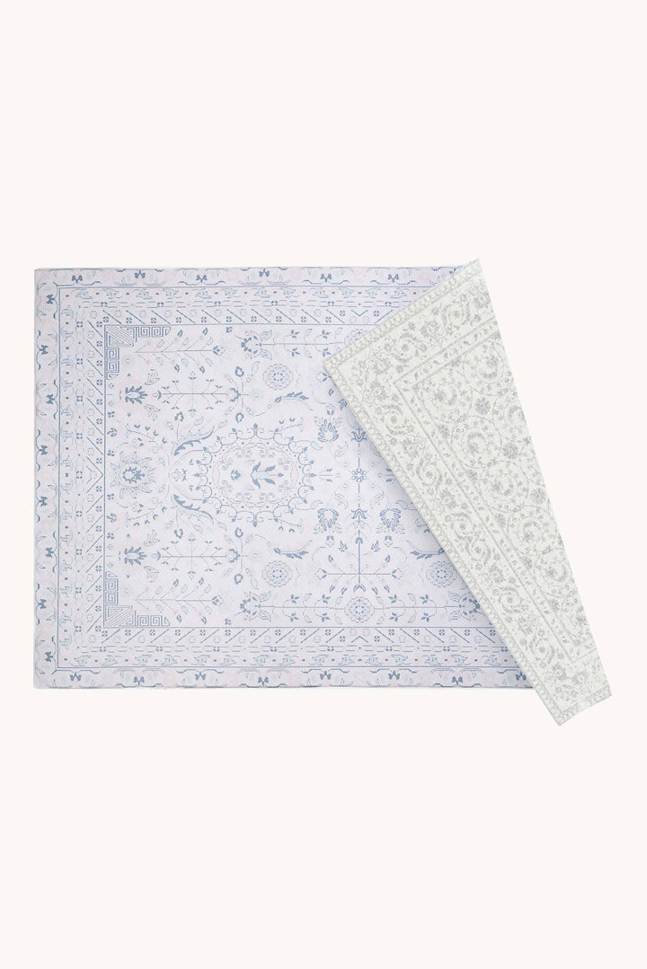 Playmat alfombra antigolpes Enredaderas reversible con diseño floral azul y reverso Vintage Gris – Mundo Kaleido
