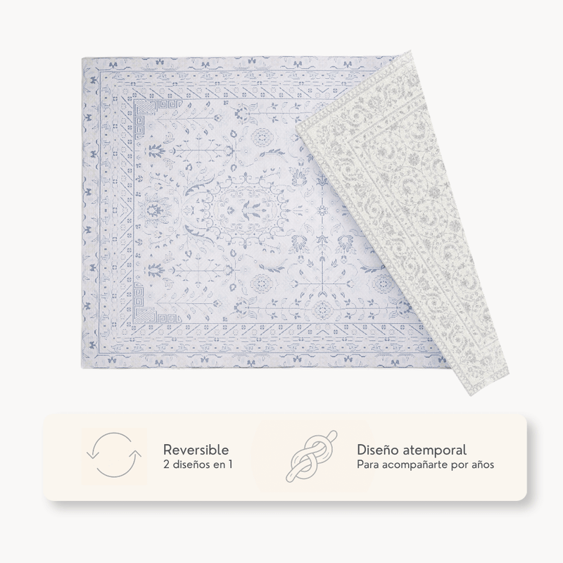Playmat Alfombra Antigolpes Enredaderas / Enredaderas Vintage Gris - Mundo Kaleido