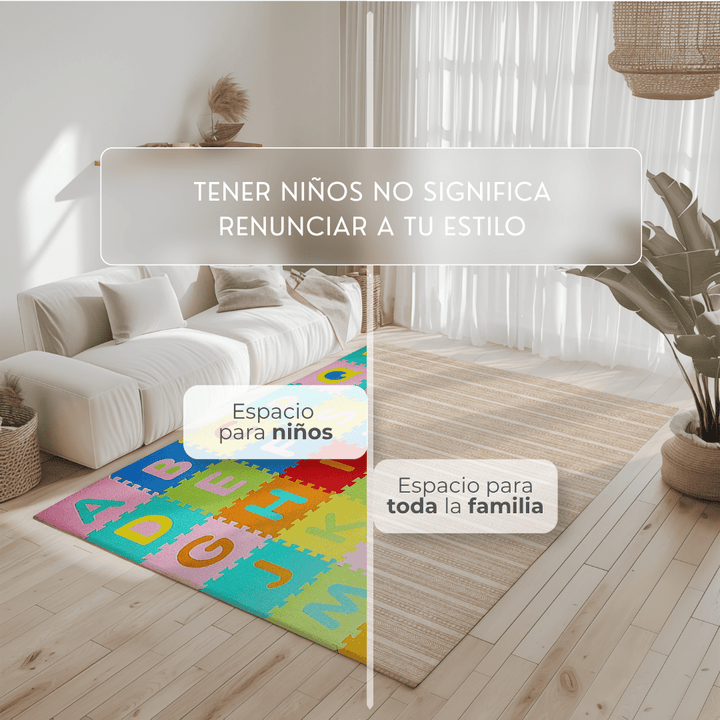 Playmat Alfombra Antigolpes Líneas Étnicas / Rombos Lana - Mundo Kaleido