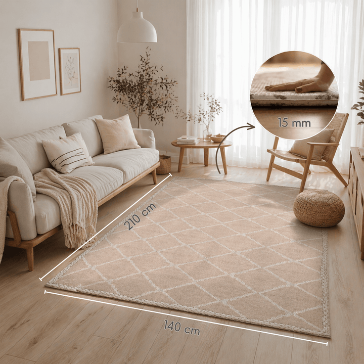 Playmat Alfombra Antigolpes Persa Verde / Rombos Lana - Mundo Kaleido