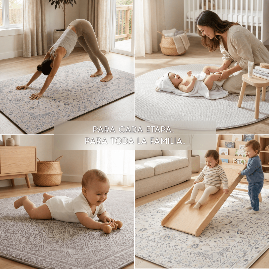 Playmat Alfombra Antigolpes XL Rombos Lana / Rombos Étnicos Burdeo - Mundo Kaleido